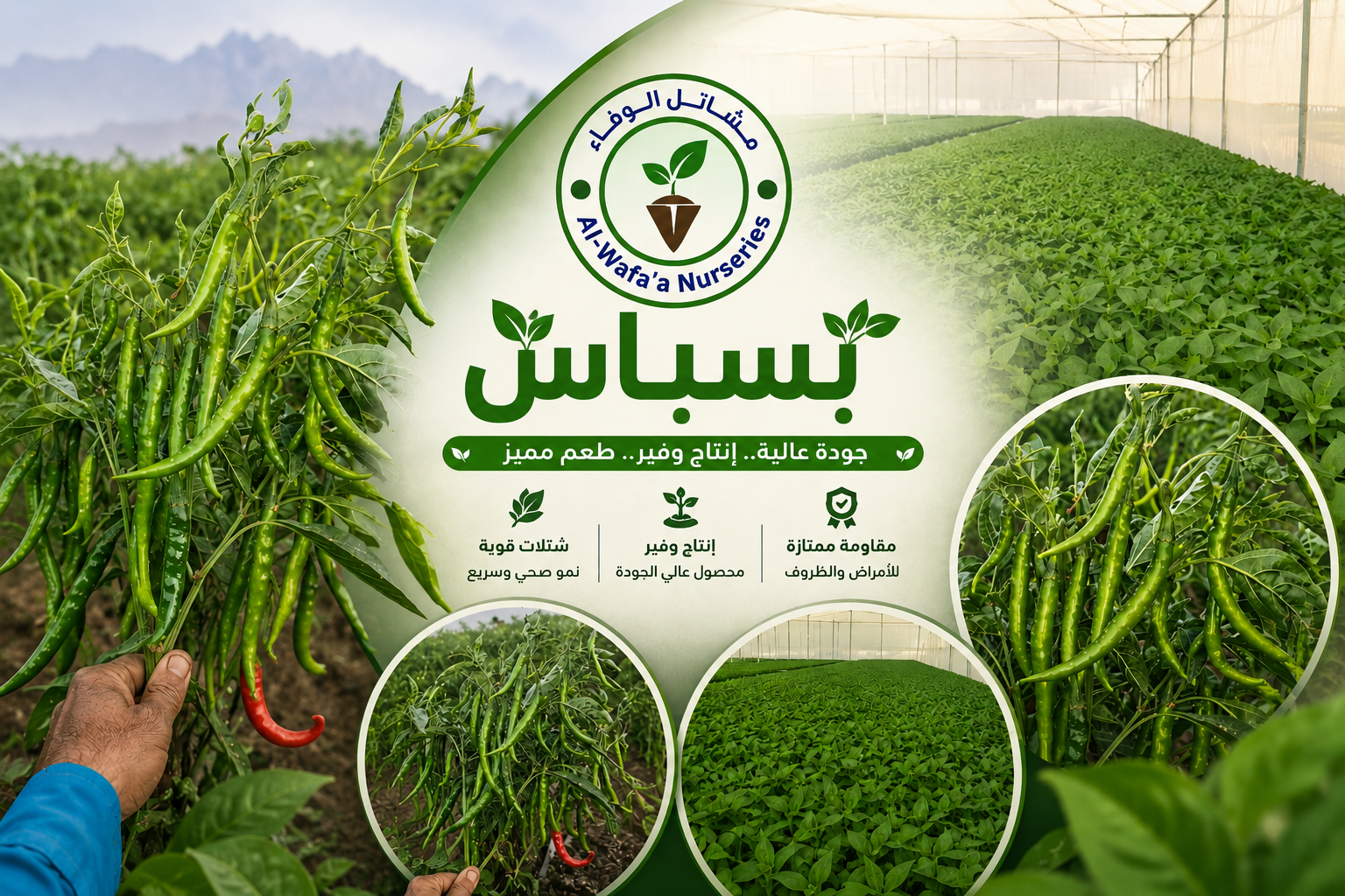 شتلات الفلفل(البسباس)